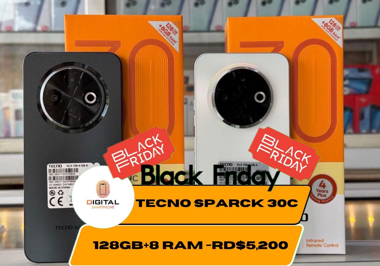 celulares y tabletas - súper black Friday tecno spark 30C 128gb 8ram 