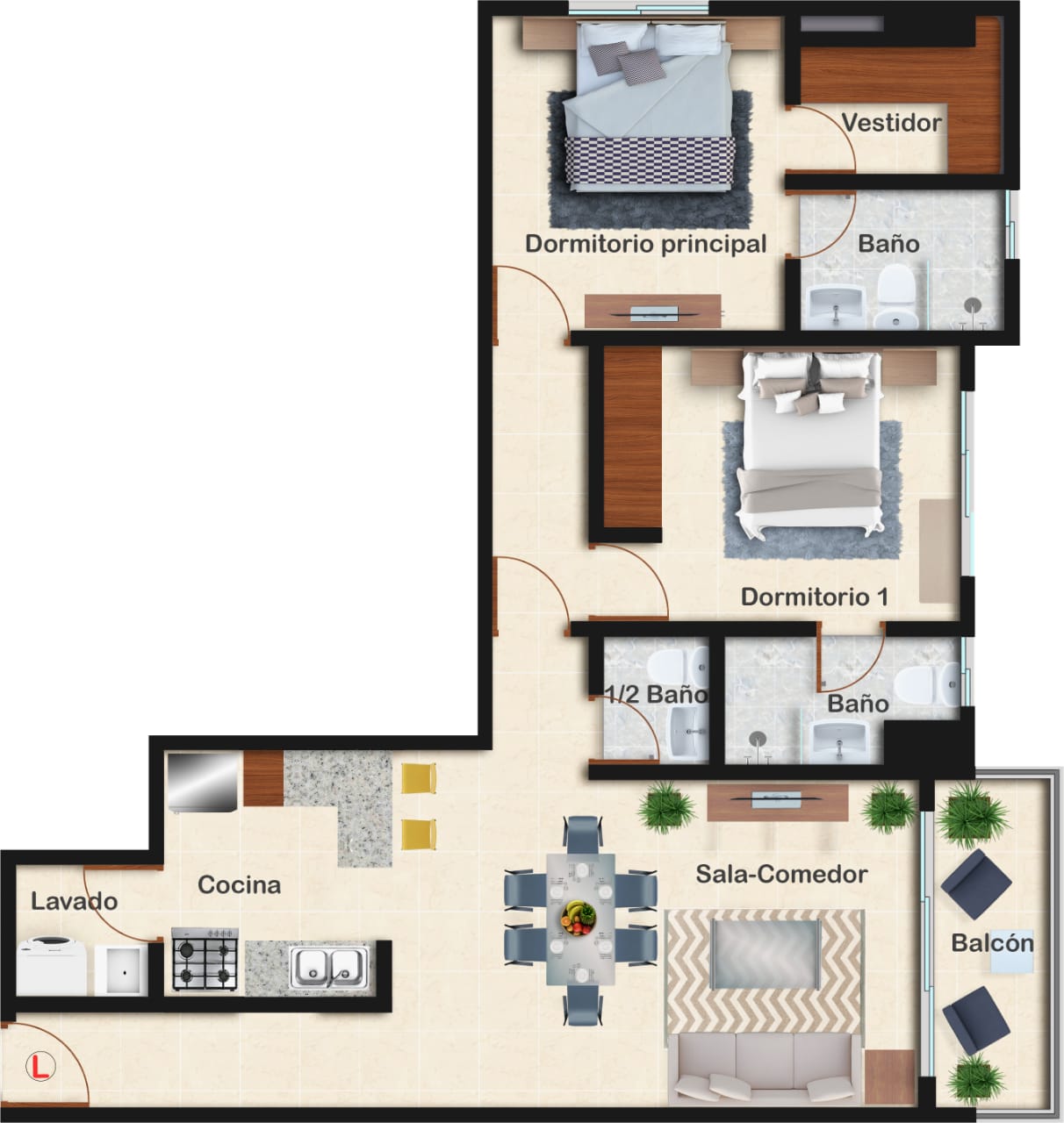 apartamentos - ¡Proyecto Moderno en La Julia 1hab! 5