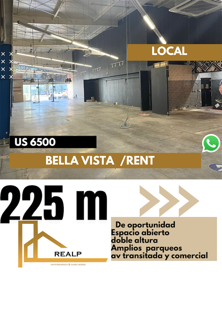 oficinas y locales comerciales - Amplio local con buena altura bella vista