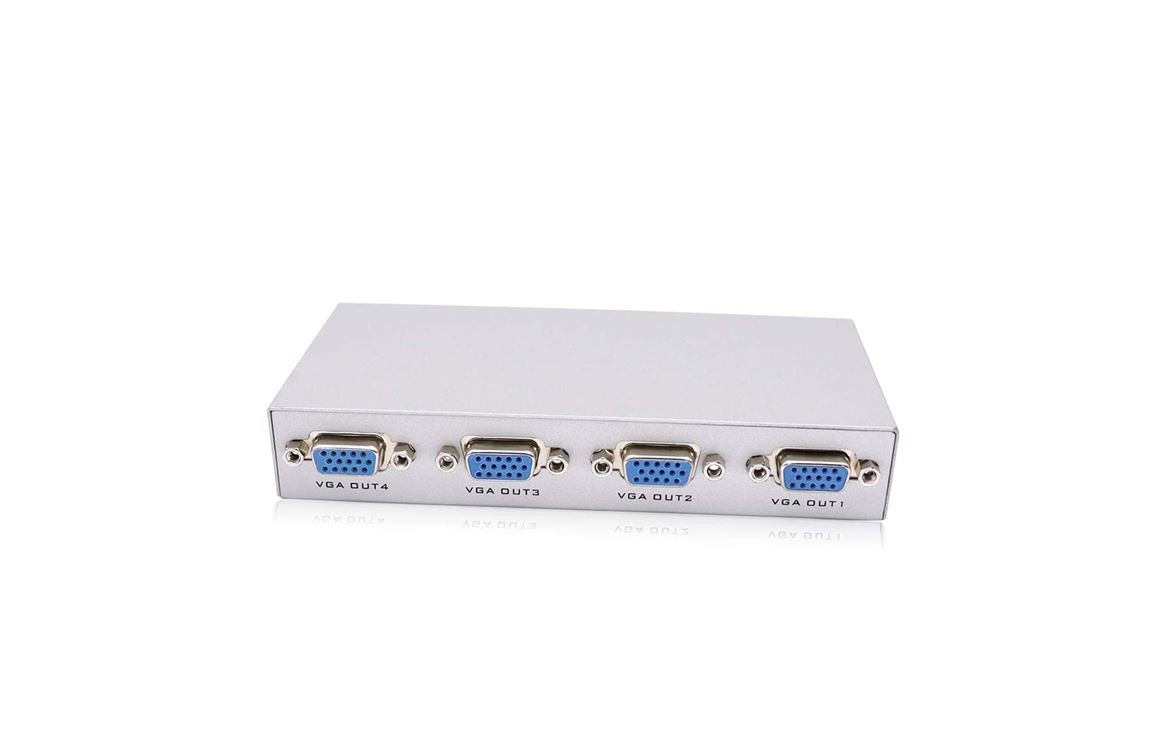 otros electronicos - Interruptor Splitter para monitores  VGA  1 en 4 puertos de vídeo 1