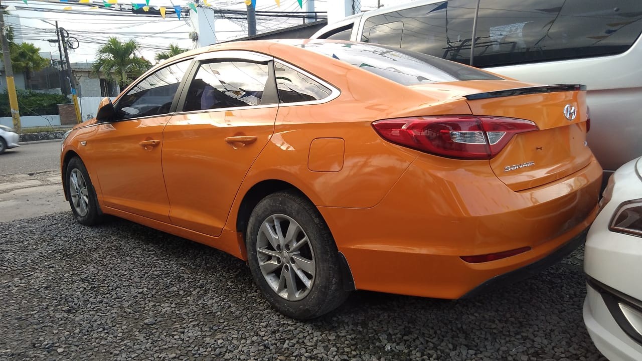 carros - HYUNDAI SONATA LF 2017  NARANJA  2