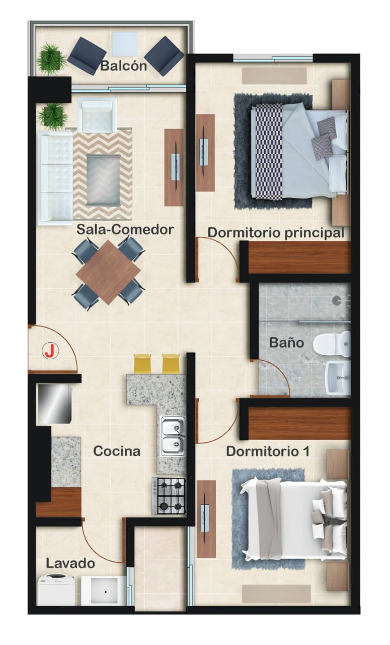 apartamentos - ¡Proyecto Moderno en La Julia 1hab! 6