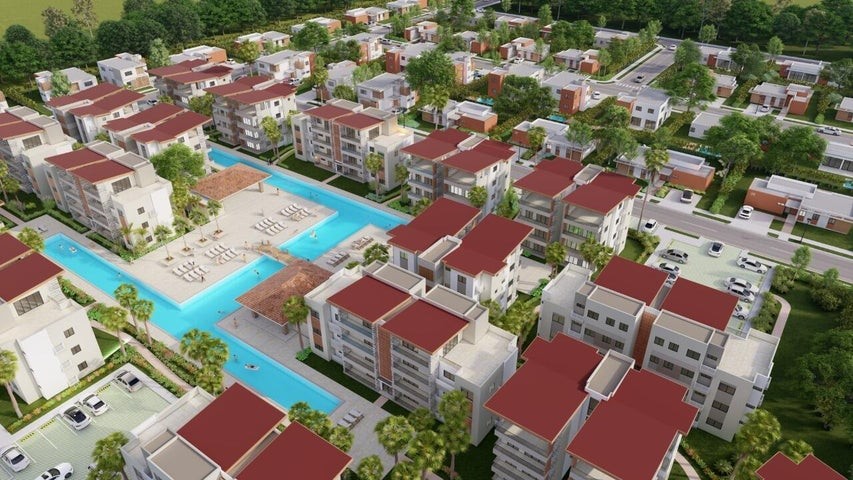 apartamentos - Proyecto en venta Punta Cana #22-2121 un dormitorio, piscina, área infantil, BBQ 4