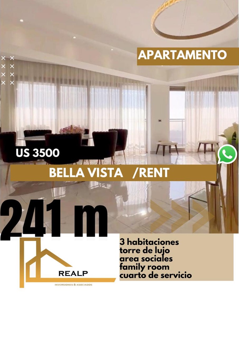 apartamentos - Apartamento en 	Bella Vista