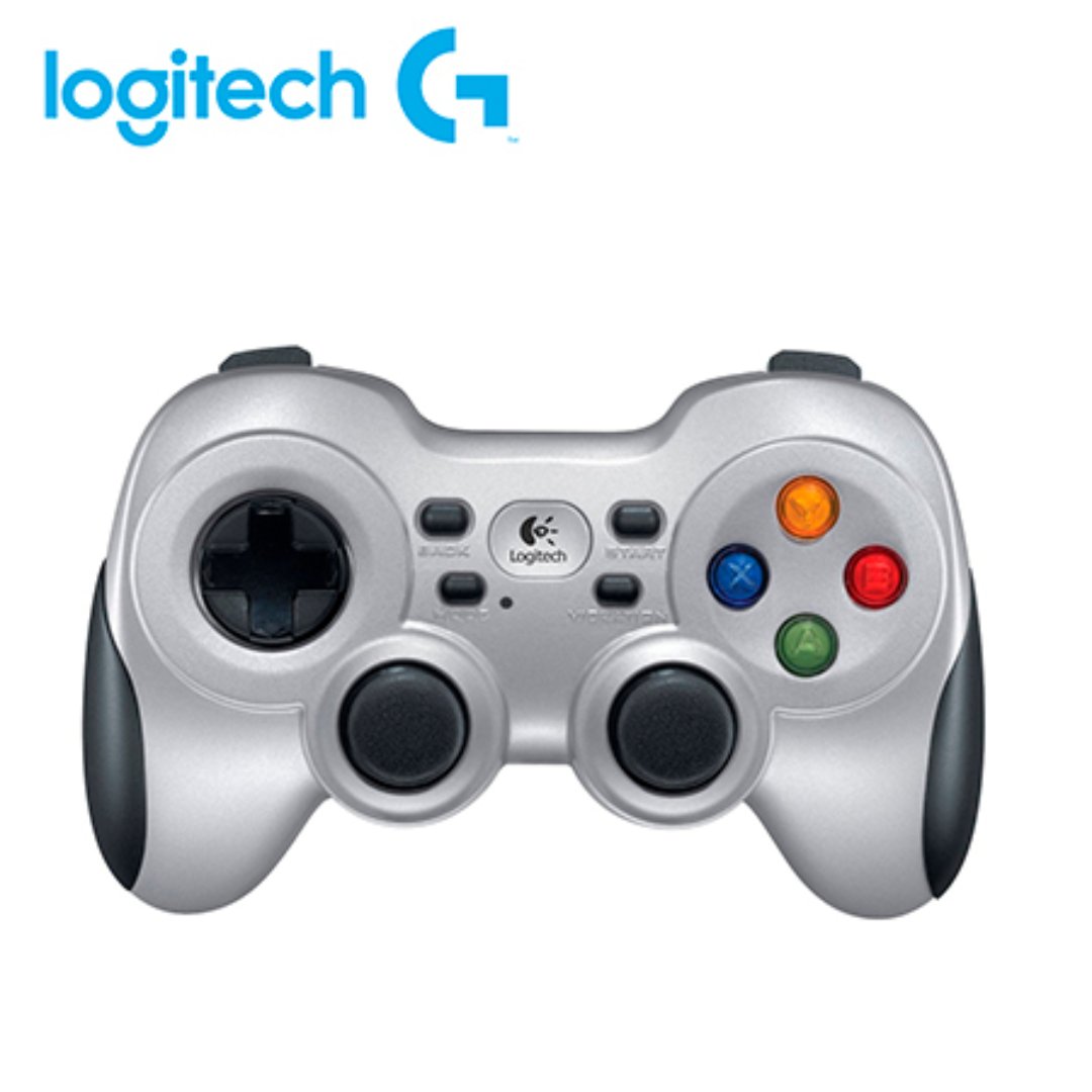 computadoras y laptops - GAMEPAD LOGITECH F710 2.4 GHZ WIRELESS, VIBRATION ON/OFF BUTTON, 2 AA BATTERIES.