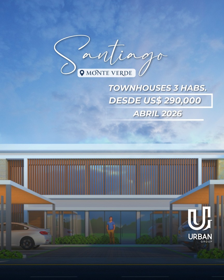 casas - Townhouses de 3 Habitaciones desde US$290,000 en Santiago 0