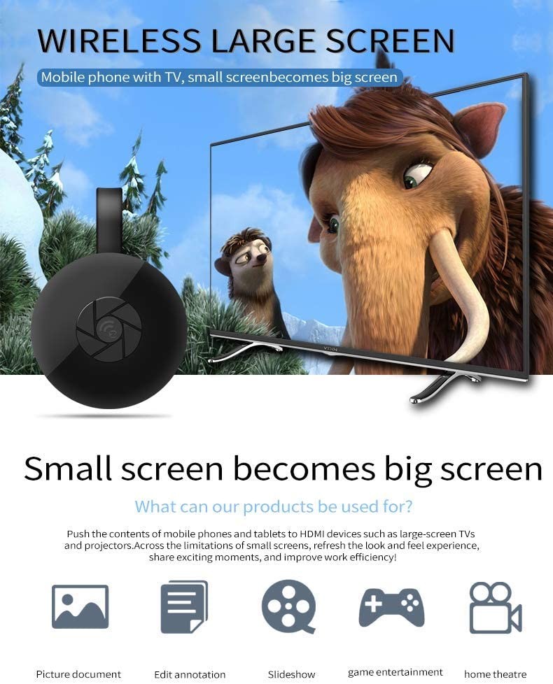 accesorios para electronica - Chromecast Google (2da generación) HD Media Streamer - Negro 1