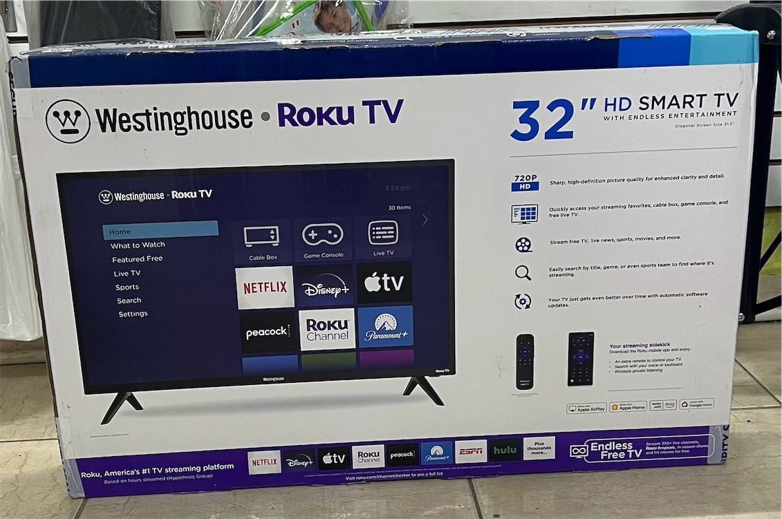 tv - Smart TV Westinghouse, PG, Philips Toshiba 32 a 55 Pulgadas 4K Ultra HD con Base 7
