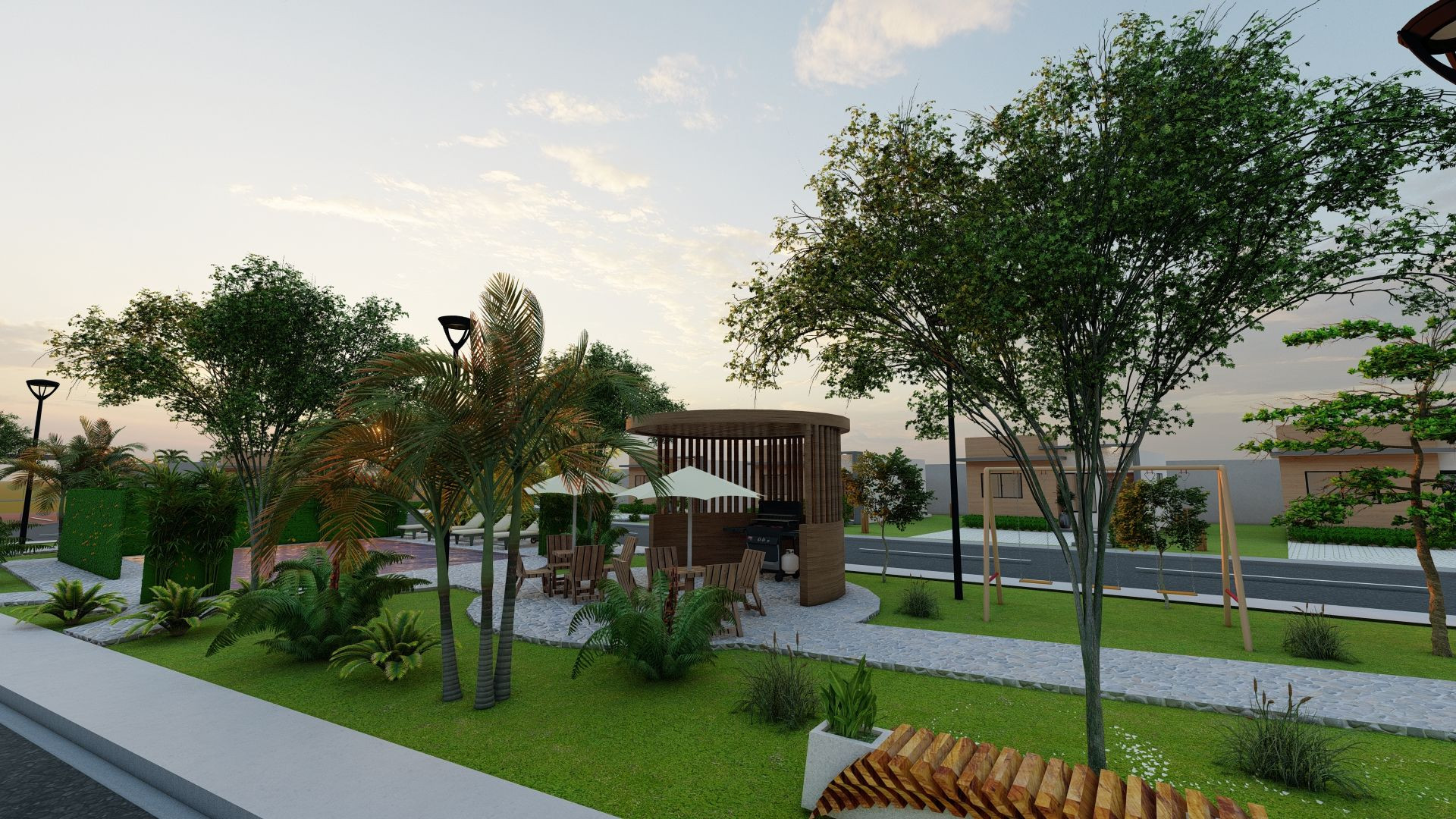 casas - Casas 3Hab en Residencial Cerrado c/Area Social, Playground y Piscina (Veron)  9