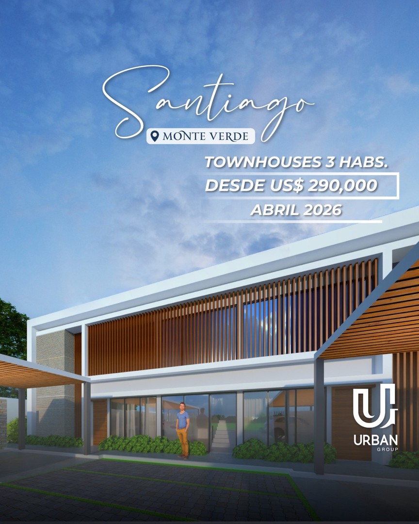 casas - Townhouses de 3 Habitaciones desde US$290,000 en Santiago 2