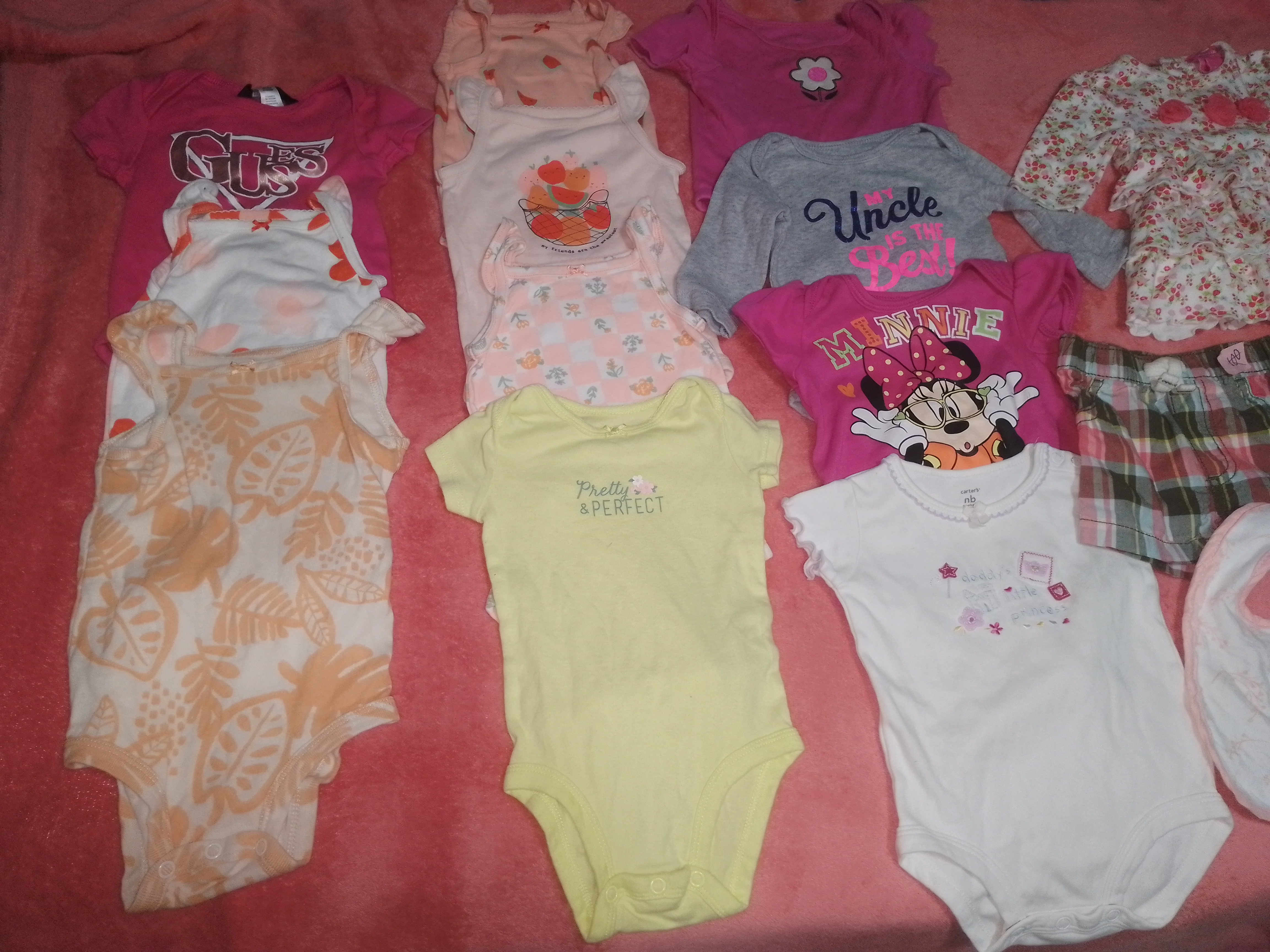 ropa y zapatos - Lote de niña de 0-3 meses (31 ) piezas 