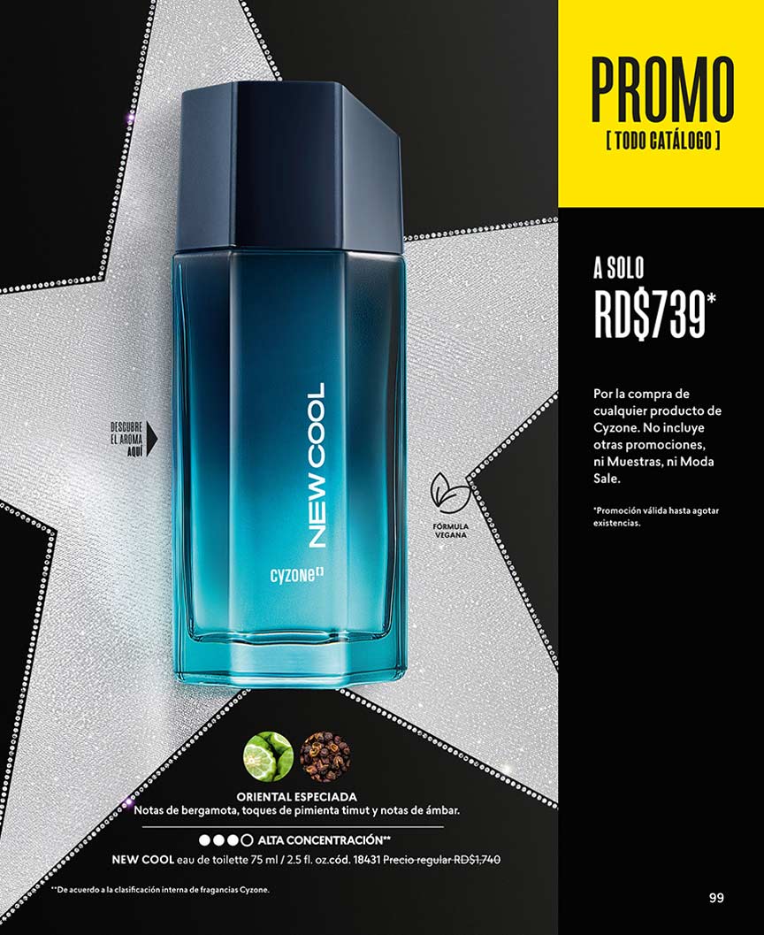 joyas, relojes y accesorios - Perfume para hombre New Cool Cyzone 2