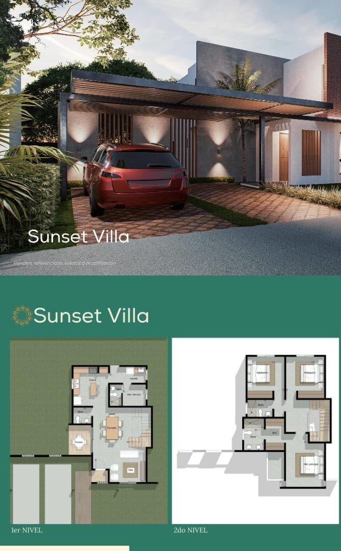 casas vacacionales y villas - Vendo varios tipos de Villa Sunset garden  1