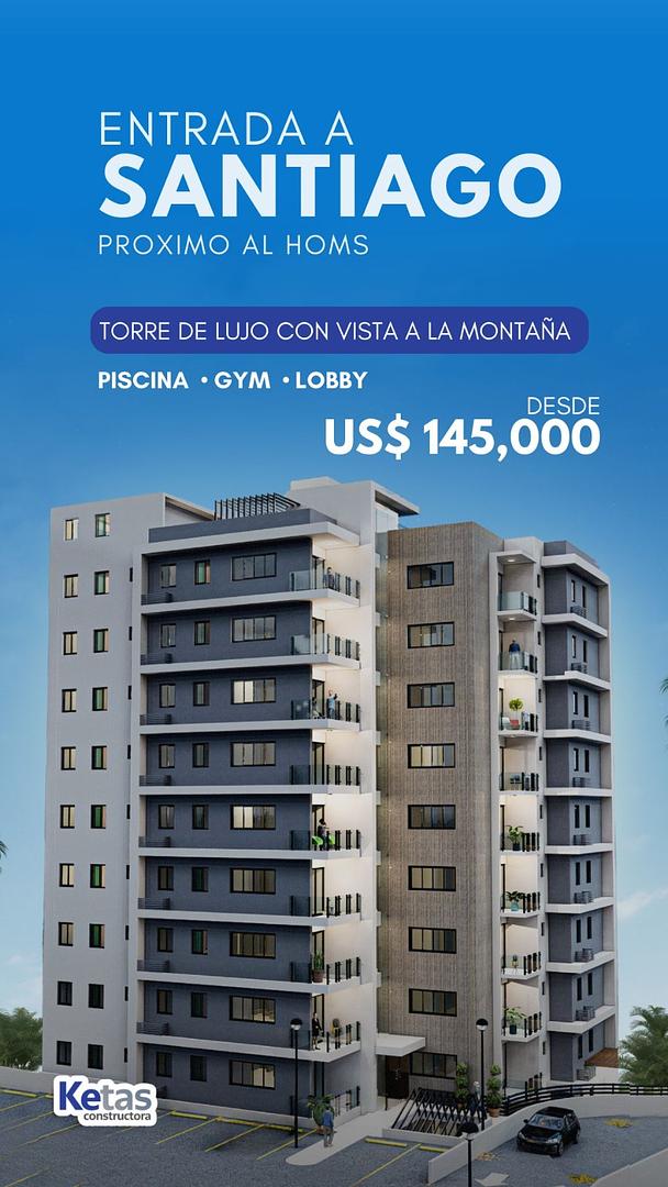 apartamentos - DE OPORTUNIDAD. APARTAMENTOS EN TORRE DE LUJO EN PLANOS. CERCA DEL HOMS.