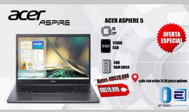 computadoras y laptops - 
"La Acer Aspire 5 es la inversión perfecta para una laptop confiable y eficient 0