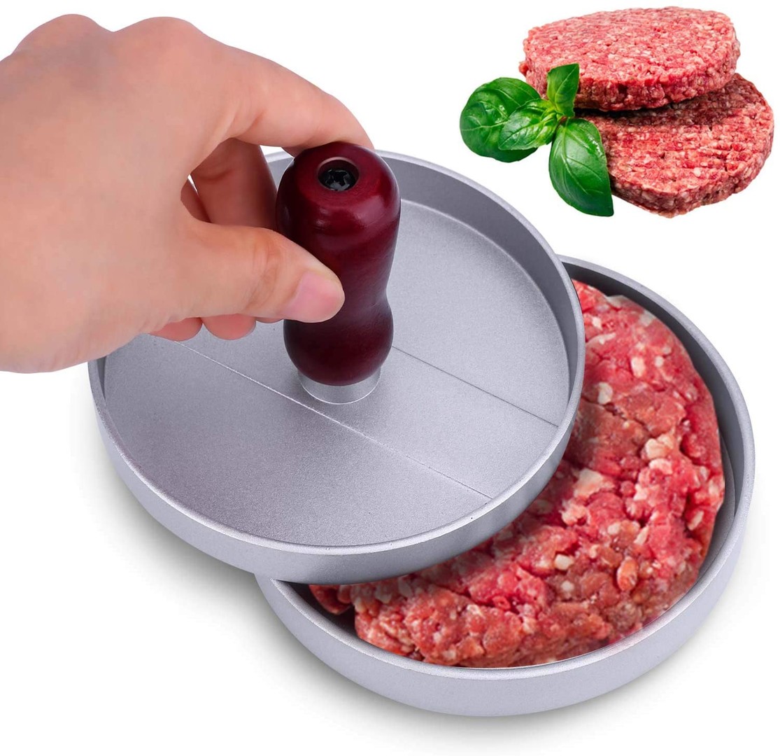 cocina - Molde para hacer carnes de Hamburguesa Burguer press chimi antiadherente 5" 3