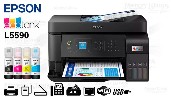 impresoras y scanners - multifuncional  Epson L5590 Ecotank Multifuncional Inalámbrica con WiFi Sistema  0