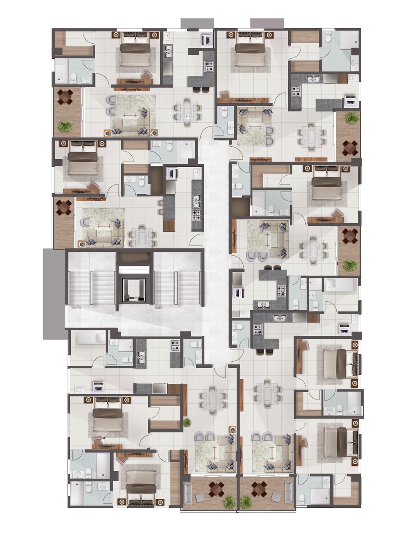 apartamentos - Proyecto en Evaristo Morales de 1 y 2 hab 5