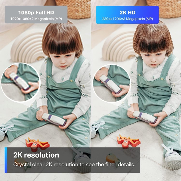 camaras y audio - TP-Link Tapo Camara de seguridad 2K Pant/Tilt para monitor de bebe 3