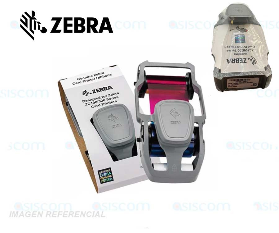 impresoras y scanners - ZEBRA ZC100 & ZC300, COLOR YMCKO, RENDIMIENTO DE 200 IMPRESIONES A COLOR POR ROL