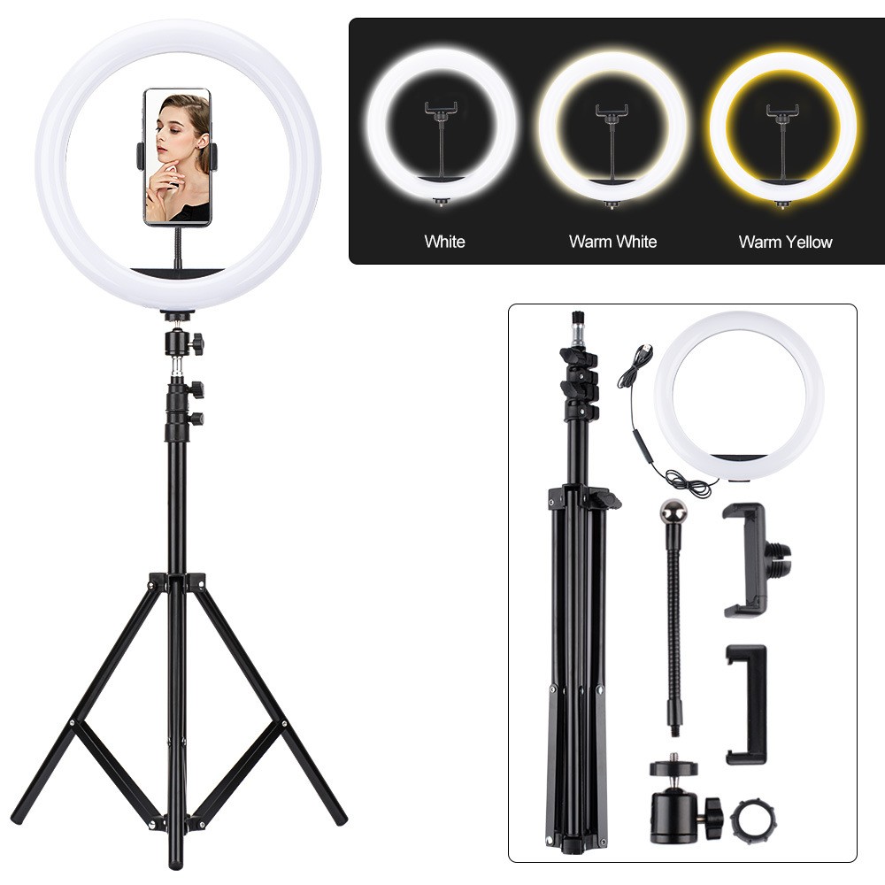 otros electronicos - Anillo Aro De Luz 12 Pulgadas Selfie Led + Tripode 2.5 Metros 3