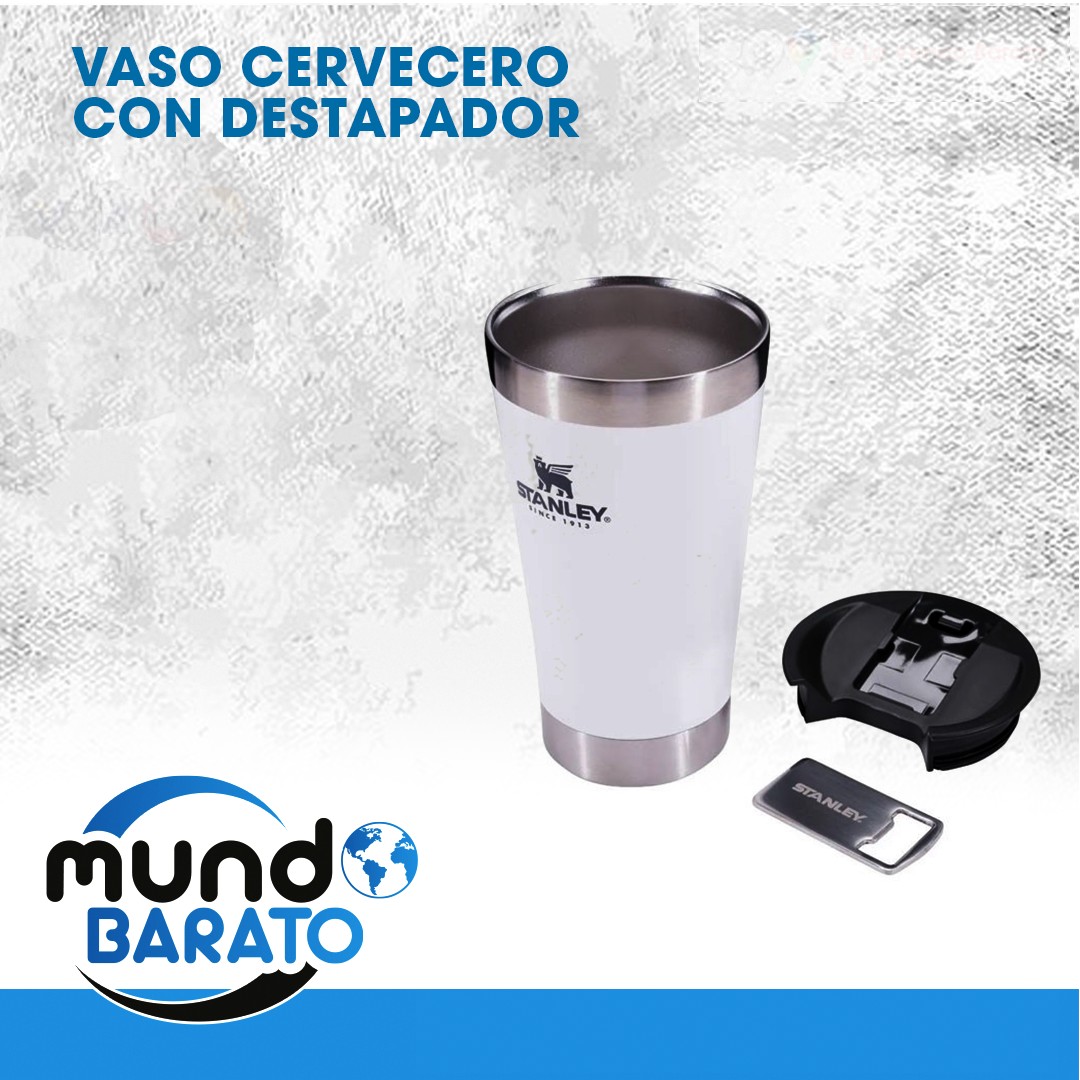 salud y belleza - Vaso termico cervecero con destapador (45min hot - 4 hrs frio - 15 hrs hielo)  0