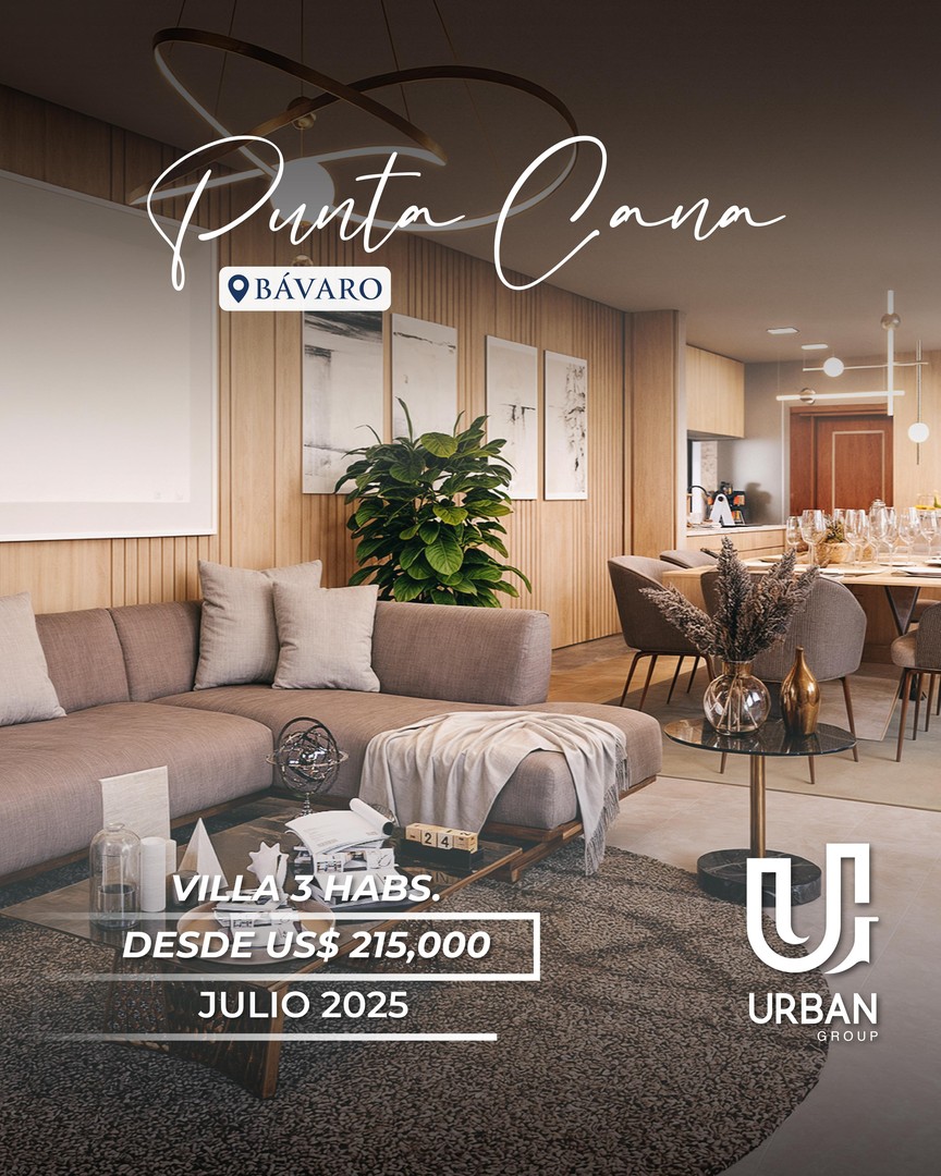 casas vacacionales y villas - Villas de 3 Habitaciones desde US$215,000 en Punta Cana 4