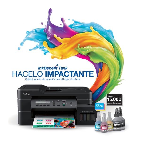 impresoras y scanners - IMPRESORA BROTHER INKBENEFIT TANK DCPT720DW, MULTIFUNCIONAL