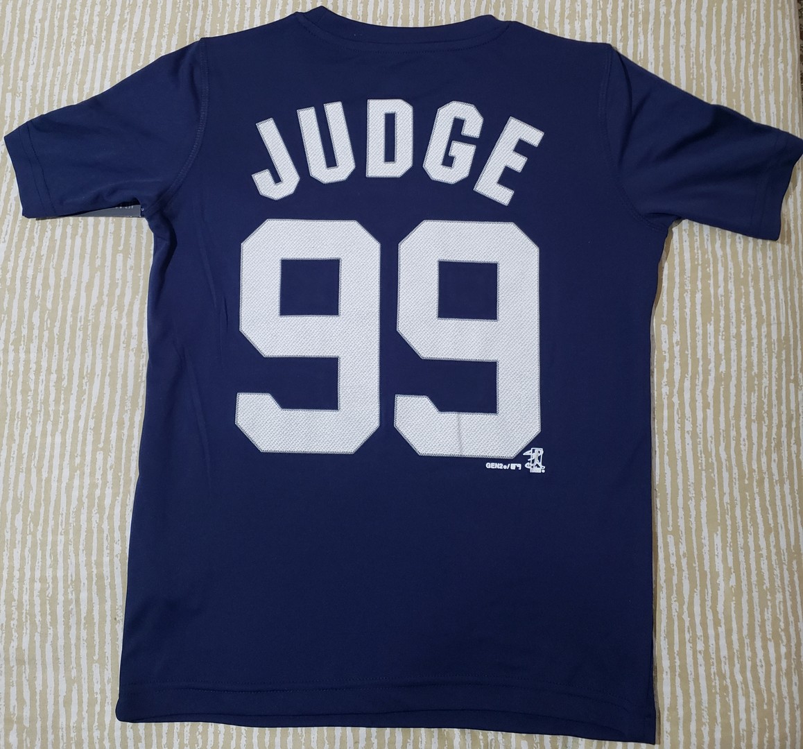 ropa y zapatos - Camiseta oficial de MLB para niños juveniles  Size: 8 (S) Aaron judge No. 99 2