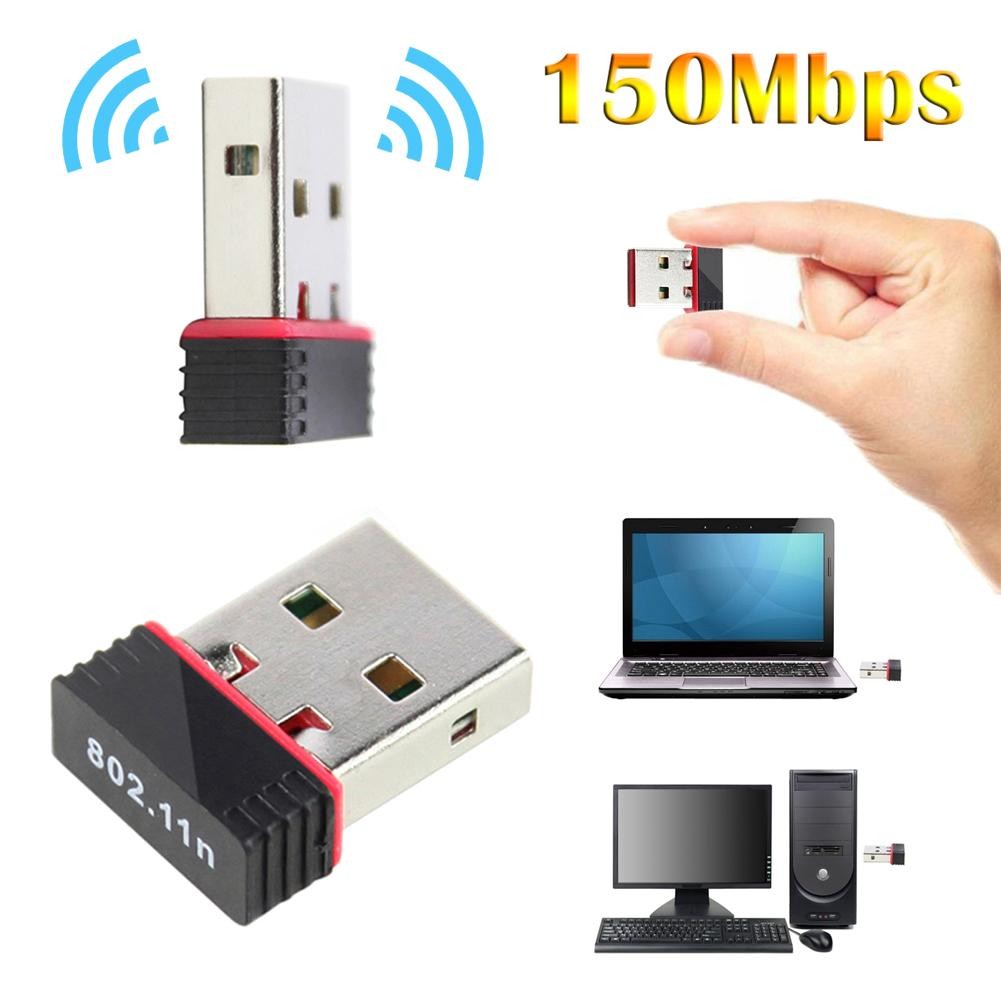 computadoras y laptops - Adaptador USB Wifi 150 Mbps.
