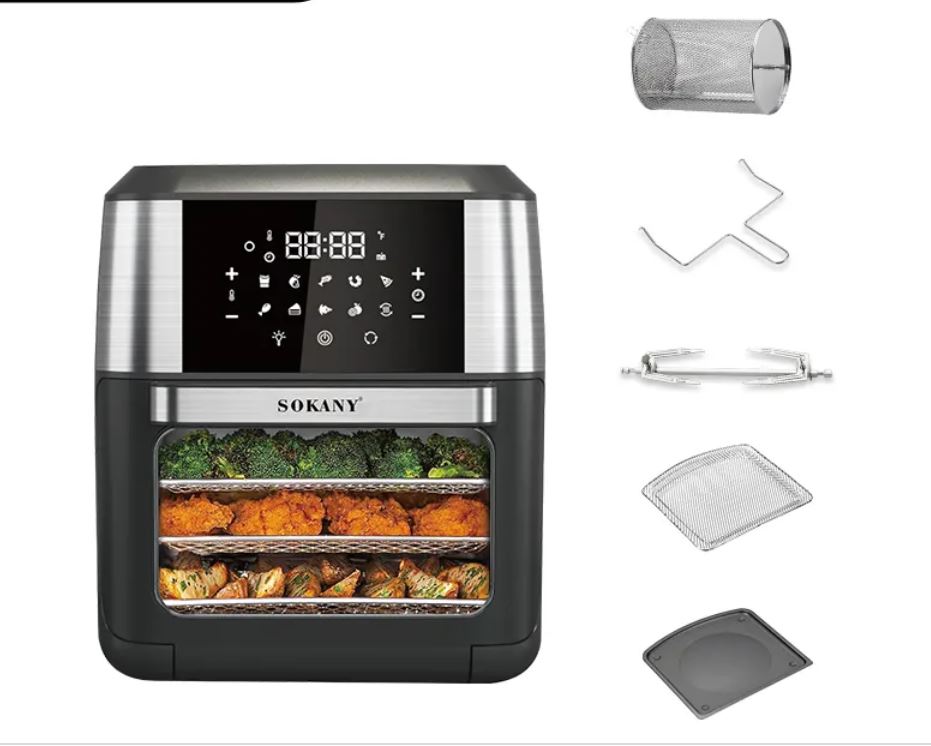 cocina - Freidora de aire 12 litros digital tipo horno 8029 0