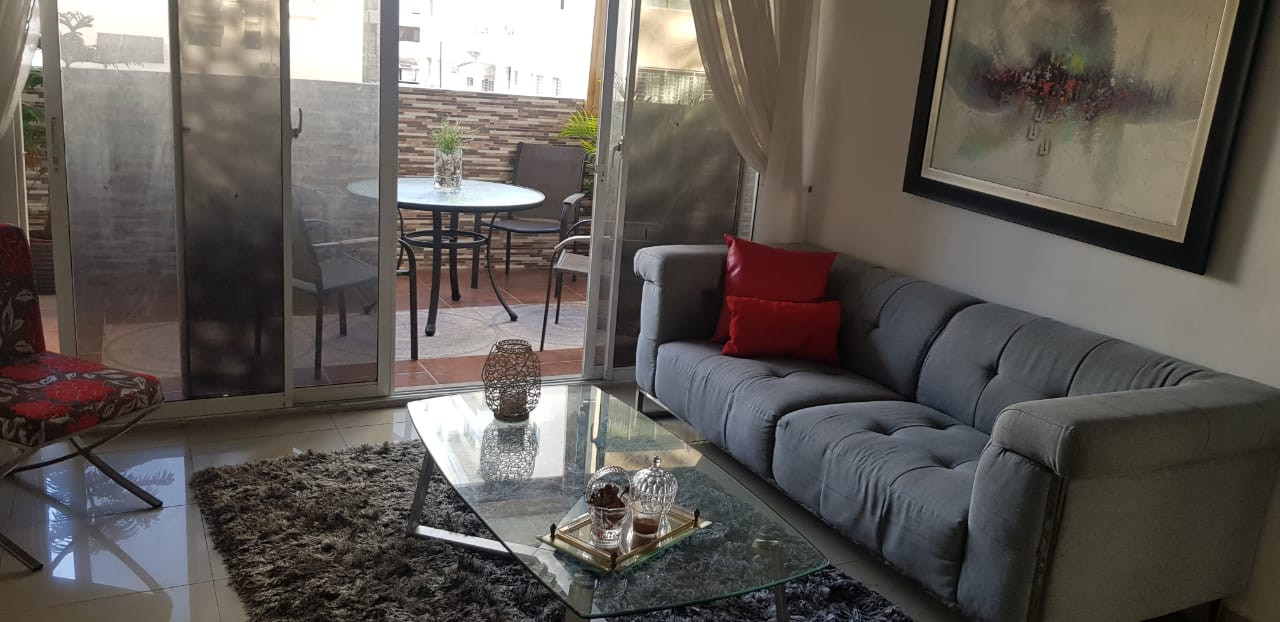 apartamentos - Se alquila, Apartamento 1Hab Amueblado c/Terraza Privada en Naco Super Centrico