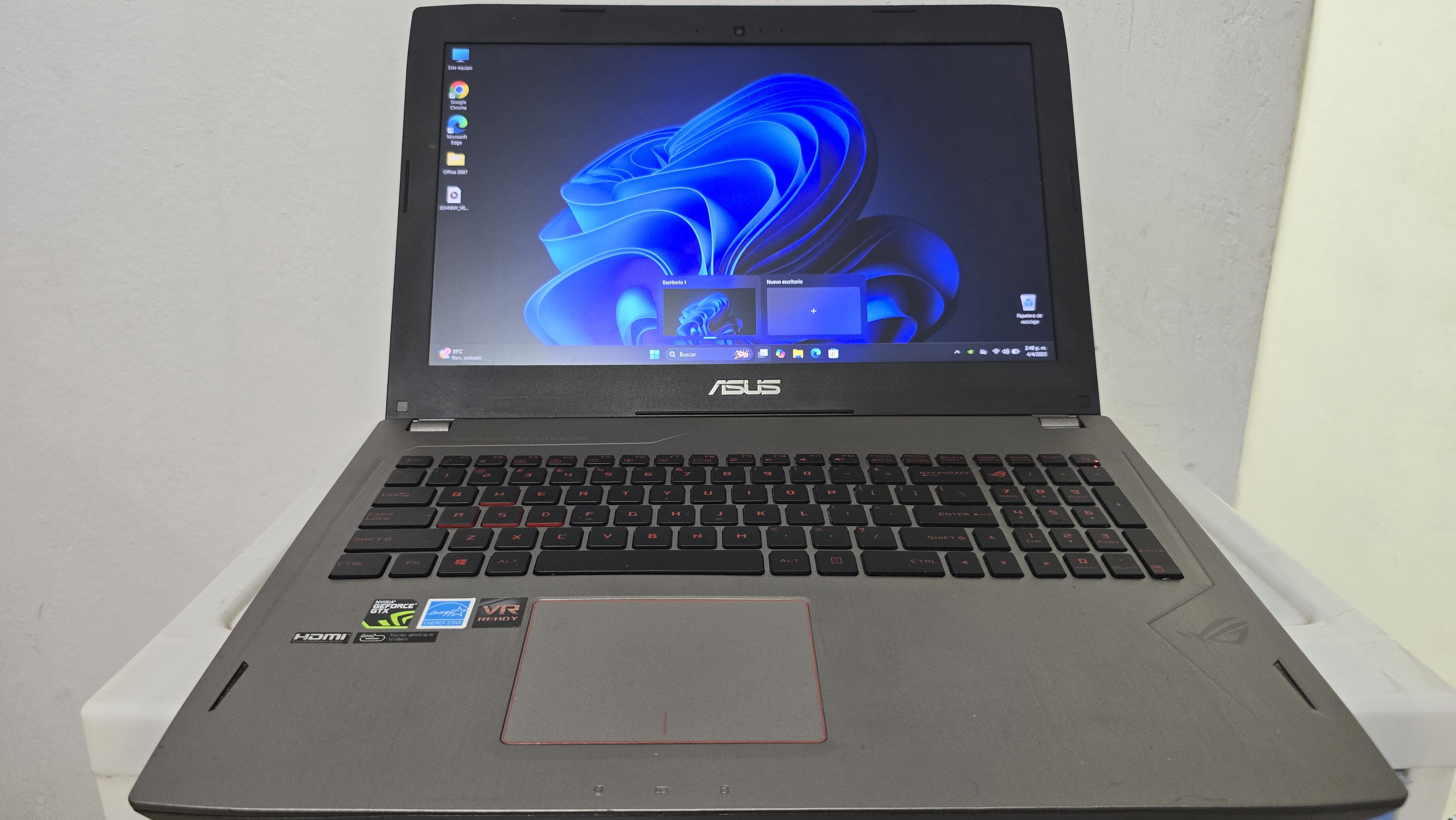 computadoras y laptops - Asus Gaming 17 Pulg Core i7 2.8ghz Ram 16gb Disco 1000gb Nvidea Gtx 1070 8gb New 0