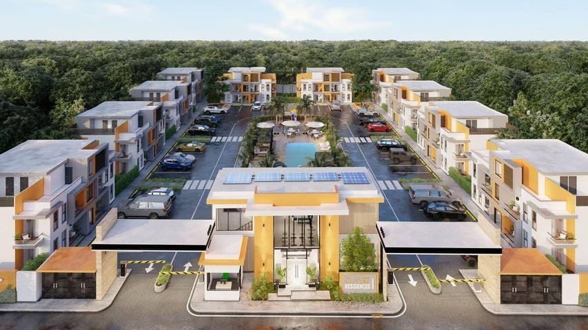 apartamentos - Proyecto en venta Punta Cana #24-1317 dos dormitorios, piscina, lobby. 6