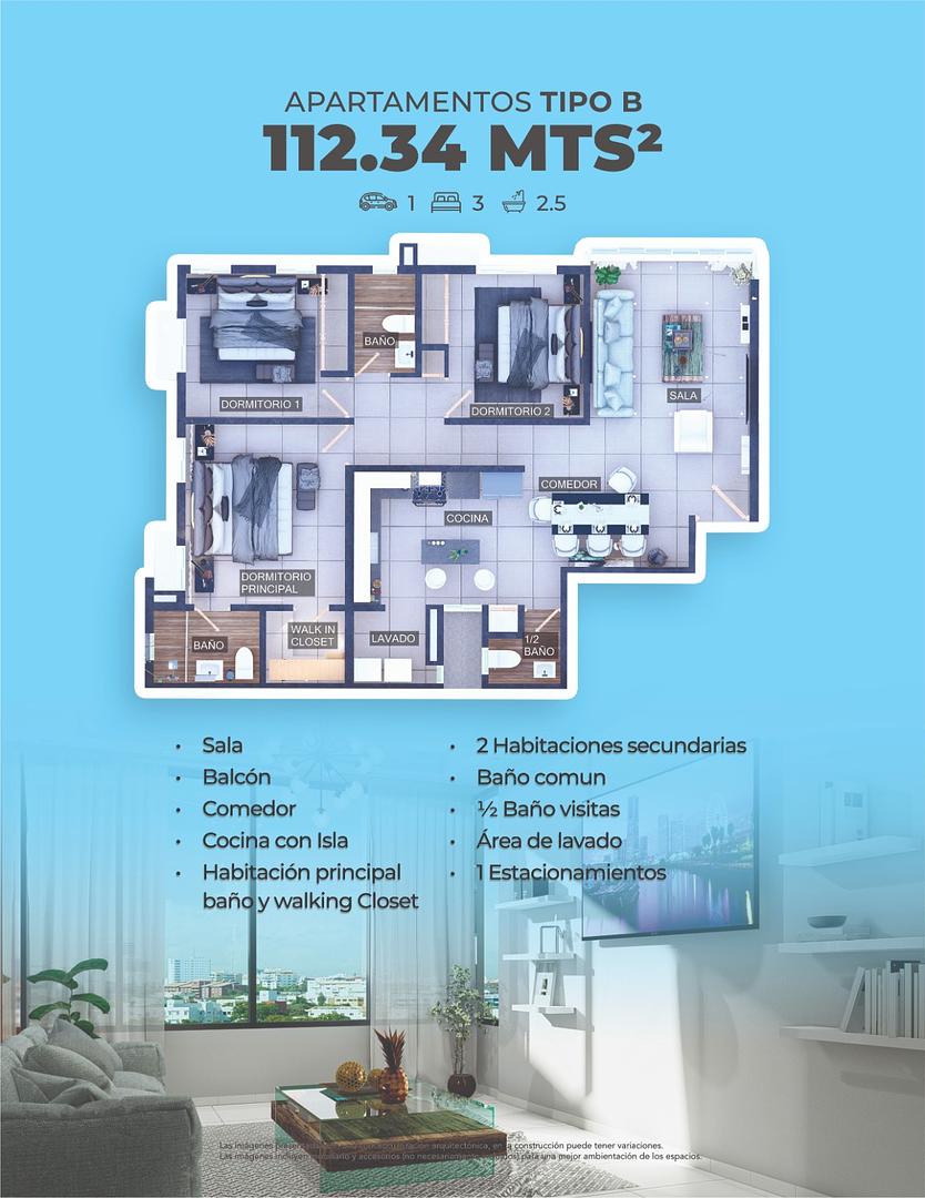 apartamentos - DE OPORTUNIDAD. APARTAMENTOS EN TORRE DE LUJO EN PLANOS. CERCA DEL HOMS. 5