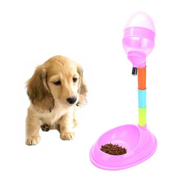 animales y mascotas - Suministros para mascotas Pet Dog Cat 2 en 1 Alimentación y riego automático