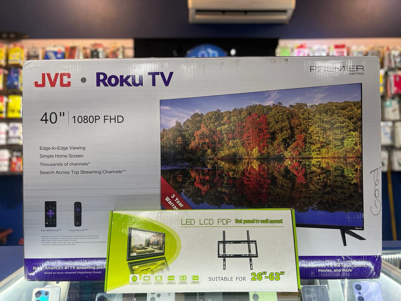 tv - SMART TV JVC DE 40 PULGADAS ROKU FULL HD #NUEVAS  0