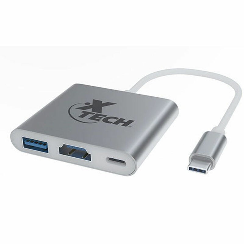 accesorios para electronica - Adaptador Multipuerto  usb C 3 en 1 