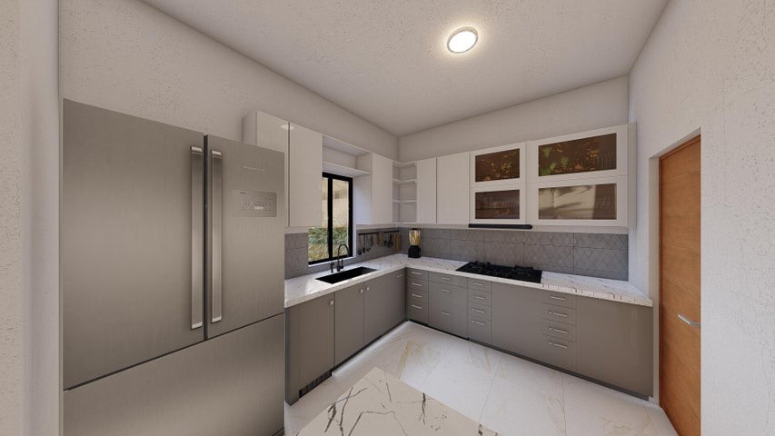 casas - Proyecto en venta Punta Cana #24-710 tres Hab. jardin, terraza, balcón, piscina
 2