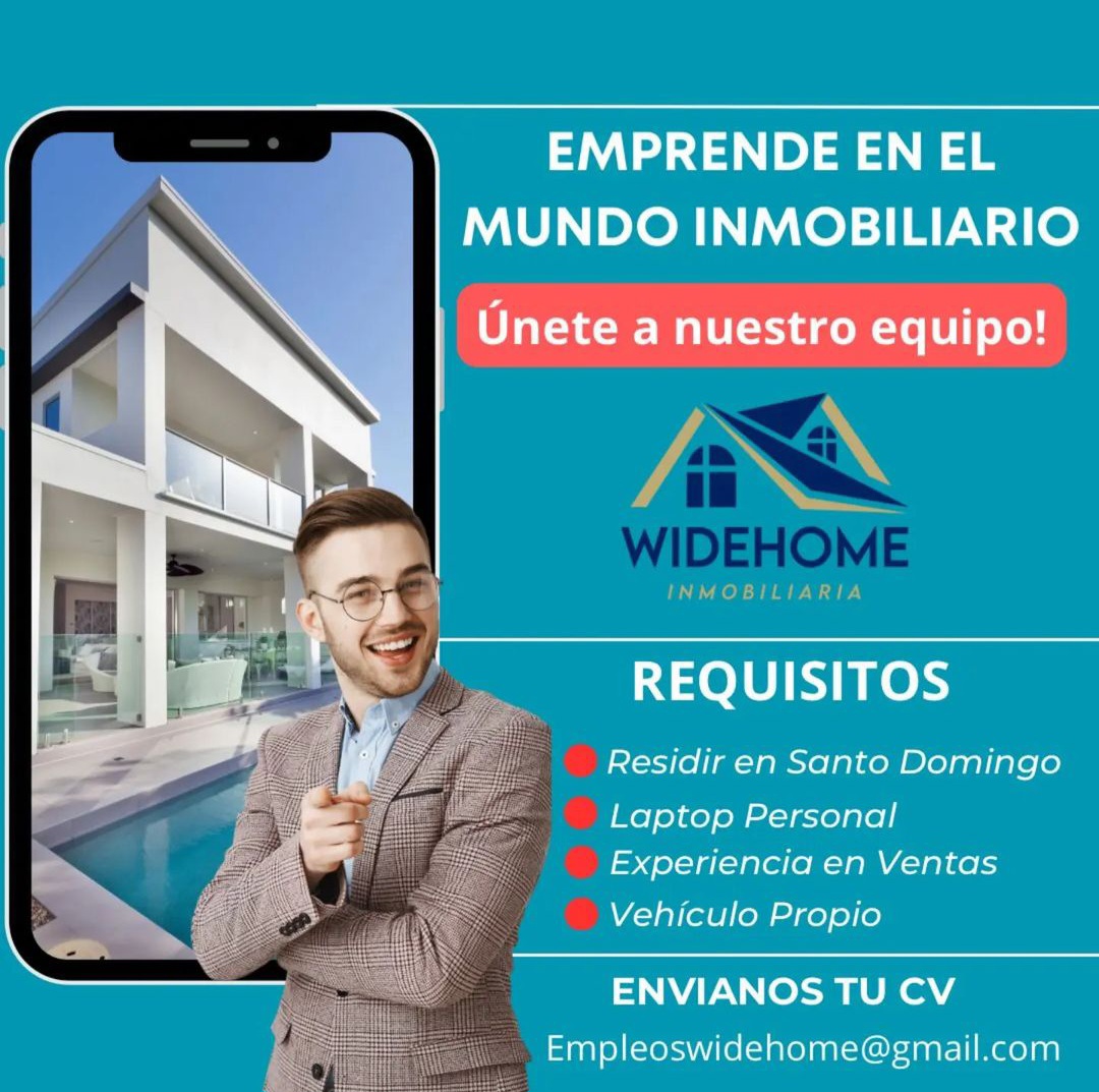 empleos disponibles - Únete a nuestro equipo de ventas de bienes raices 