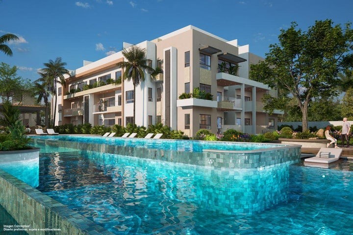 apartamentos - Proyecto en venta Punta Cana  #24-1326 dos dormitorios, lobby, piscina, ascensor 1