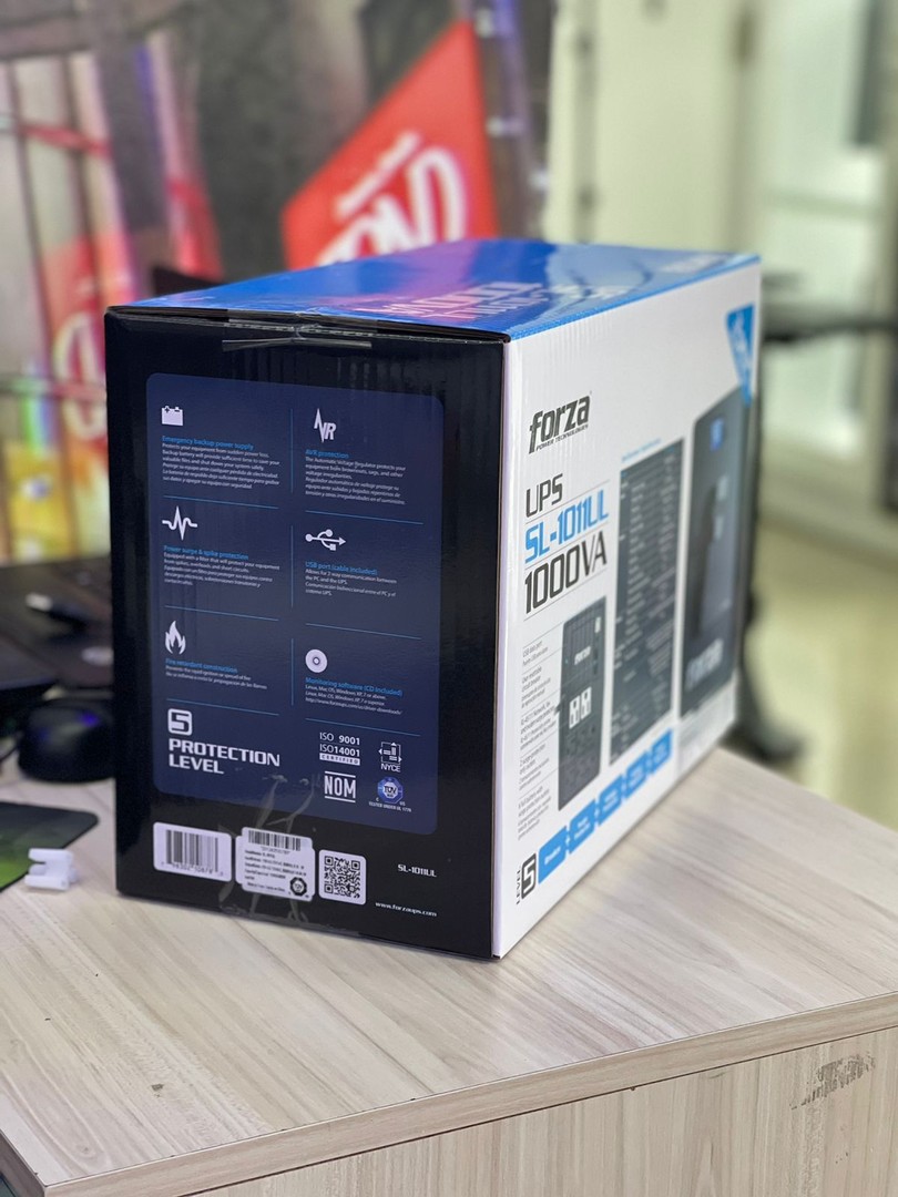 plantas e inversores - UPS Forza 1000VA de 600W 8 entrada Pantalla LCD 5