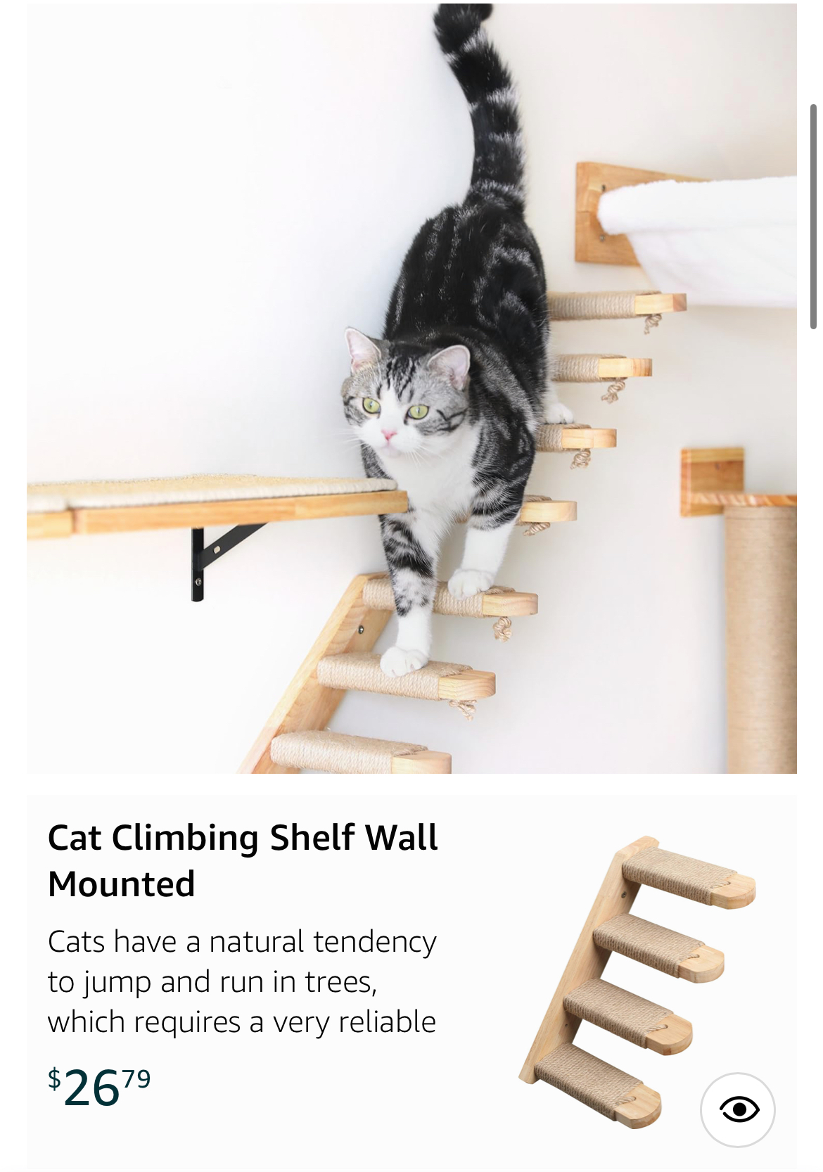 decoración y accesorios - Mueble de Pared para Gato Fukumaru – Como Nuevo 5