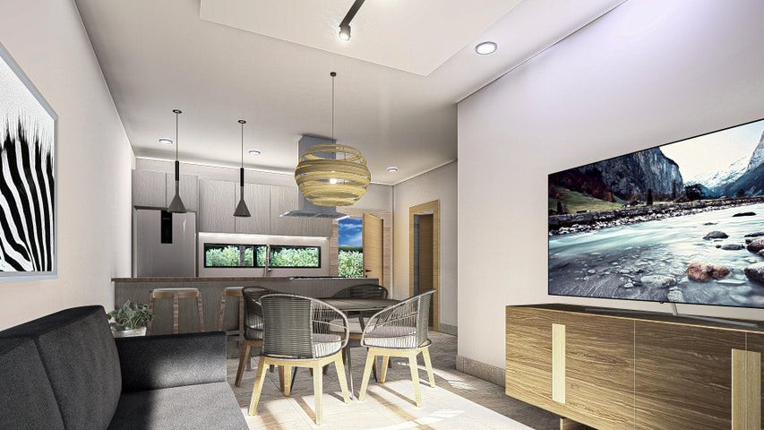 apartamentos - Proyecto en venta Punta Cana #24-1035 un dormitorio, estudio, parqueo, áreas soc