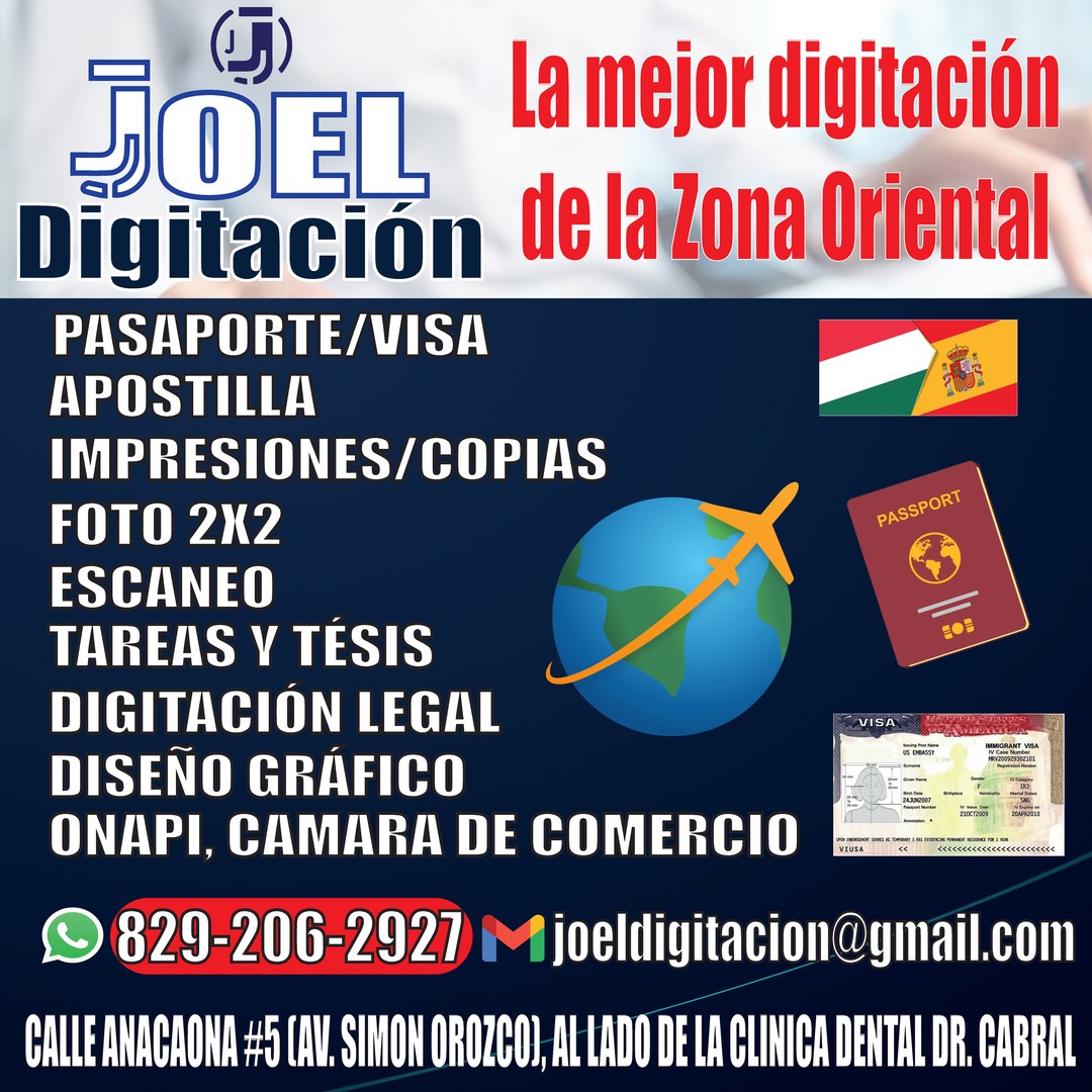servicios profesionales - Digitacion, Visa, Pasaporte, Apostilla, Tareas, Certificado de Buena Conducta 1