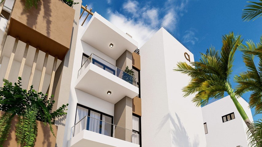 apartamentos - Proyecto en venta Punta Cana #23-931 dos dormitorios, áreas sociales, piso medio 7