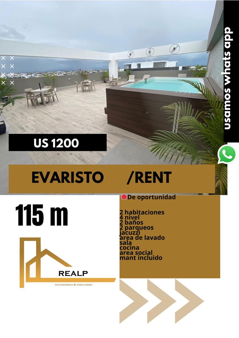 apartamentos - Apto Evaristo morales vacío 2hab