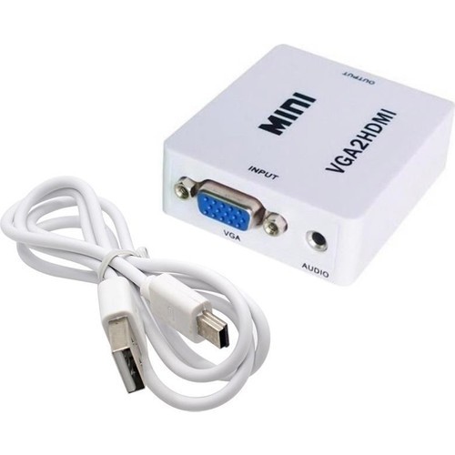 otros electronicos - Convertidor adaptador de VGA a HDMI