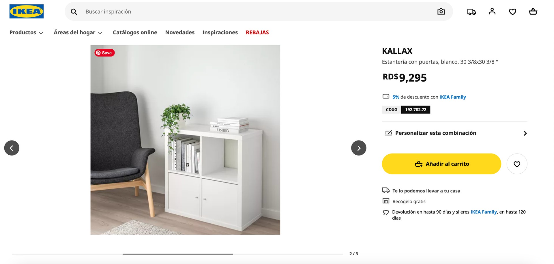 muebles y colchones - Gavetero Ikea Kallax con 4 gavetas adicionales. POCO USO 4