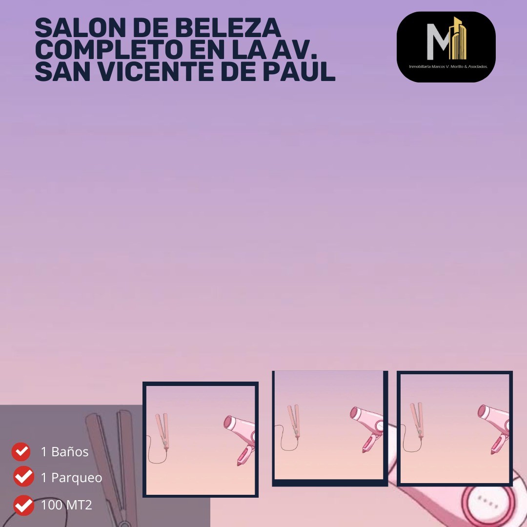 oficinas y locales comerciales - Vendo Salon En Santo Domingo Este 